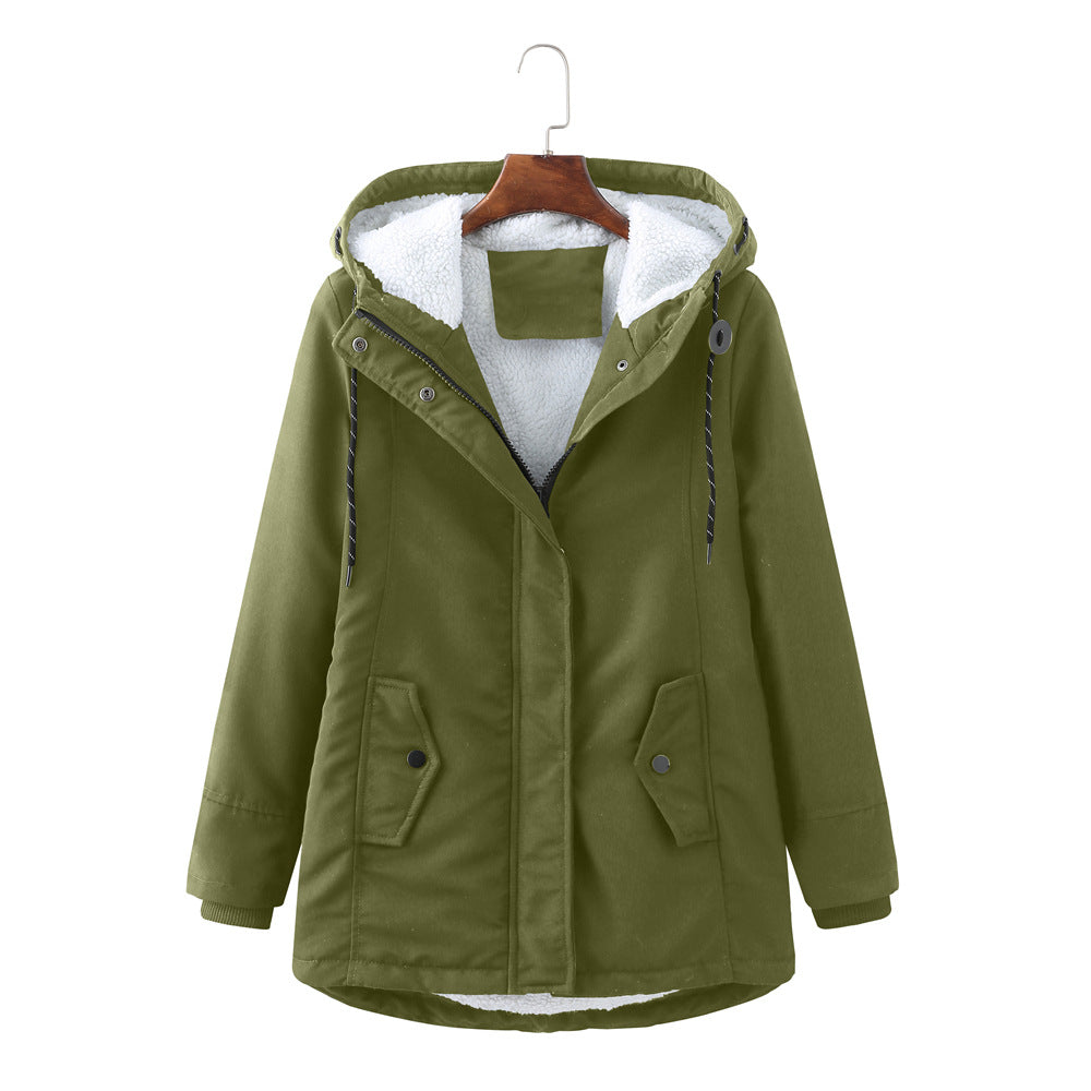 Valenzora | Casual winter jacket with fur lining for women