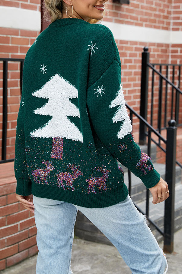 Größe Plüsch Weihnachtsbaum Pullover Strickpullover