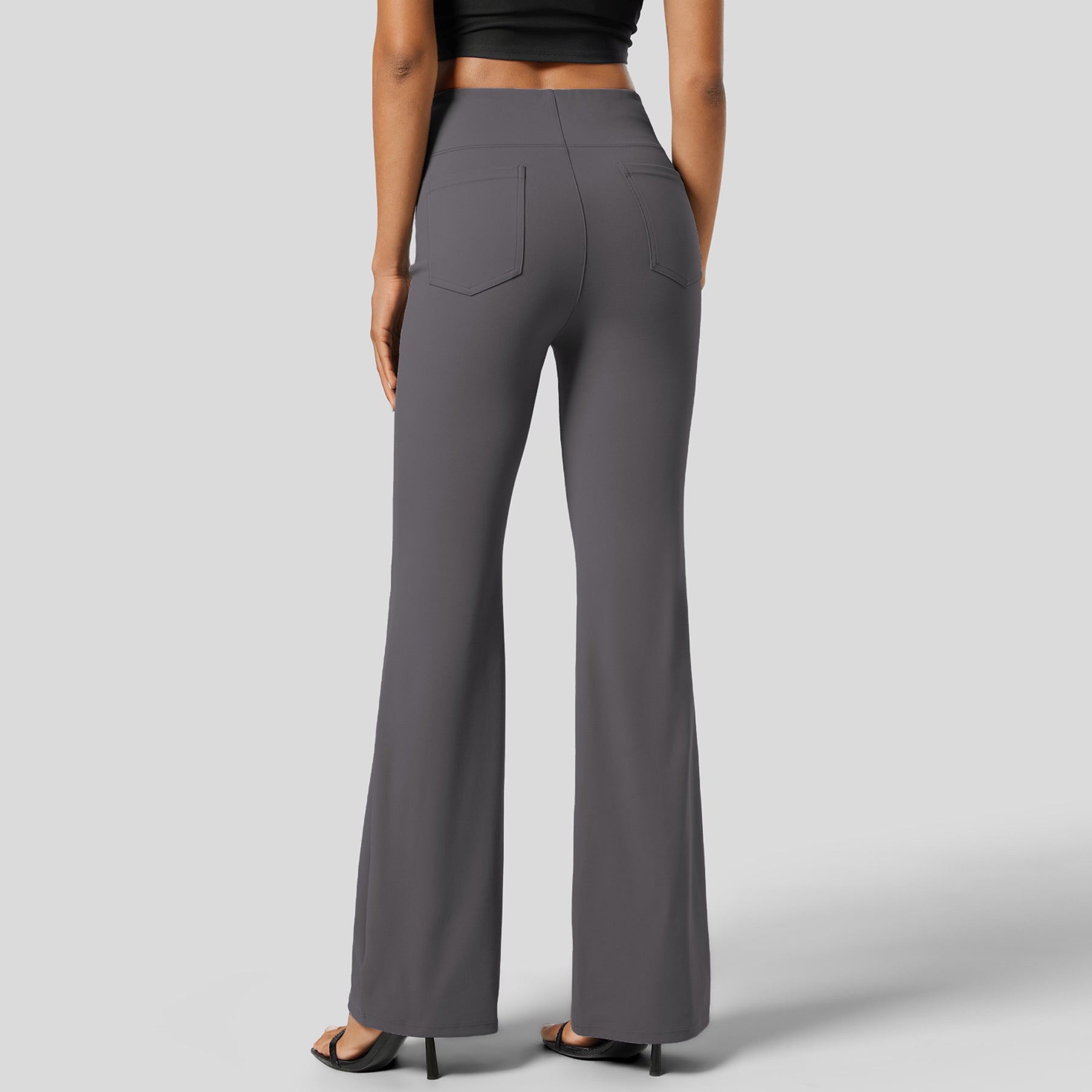 Valenzora | High-Waist, po-formende Sport-Pull-On-Hose mit weitem Bein