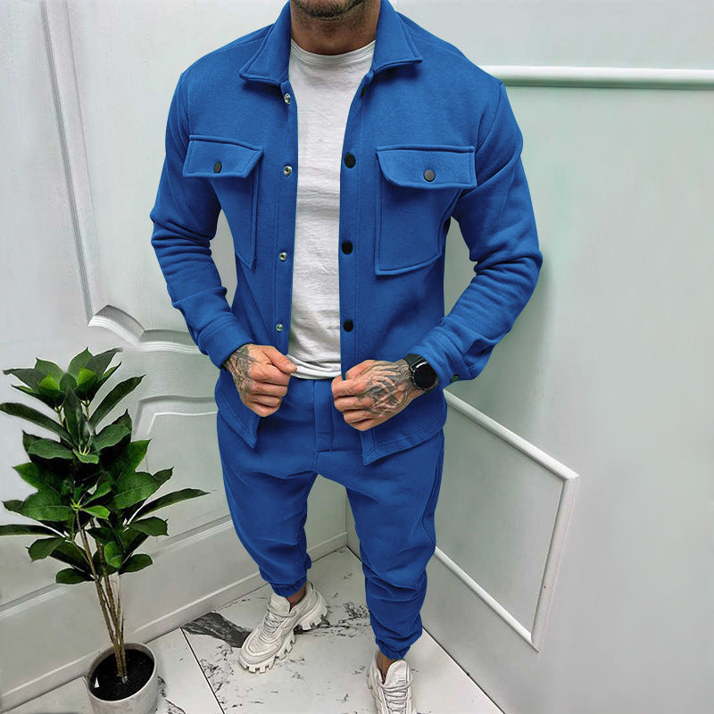 Valenzora | 2-Piece Suede Set Shirt and Trousers