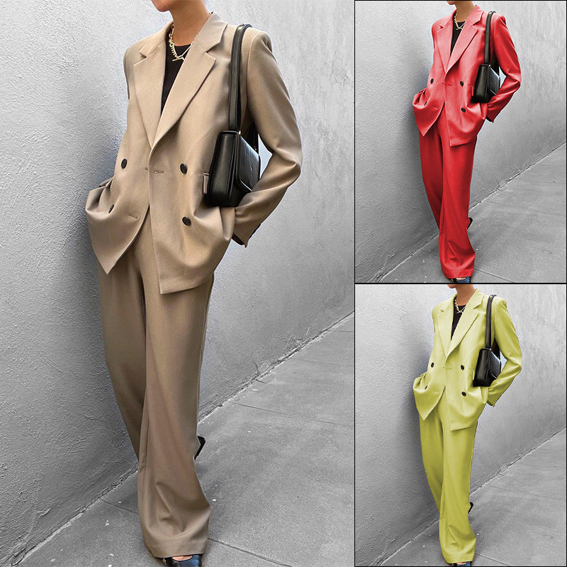Damenanzugjacke und -hose im eleganten Oversized-Stil, Größe Valenzora