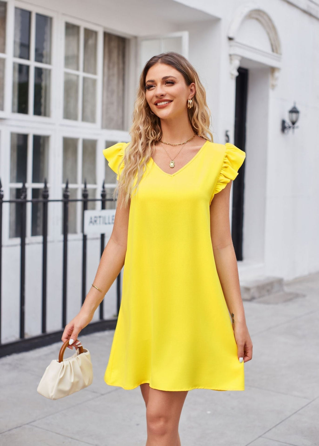 Valenzora | Puff Sleeve Loose Comfortable Fashionable Dress