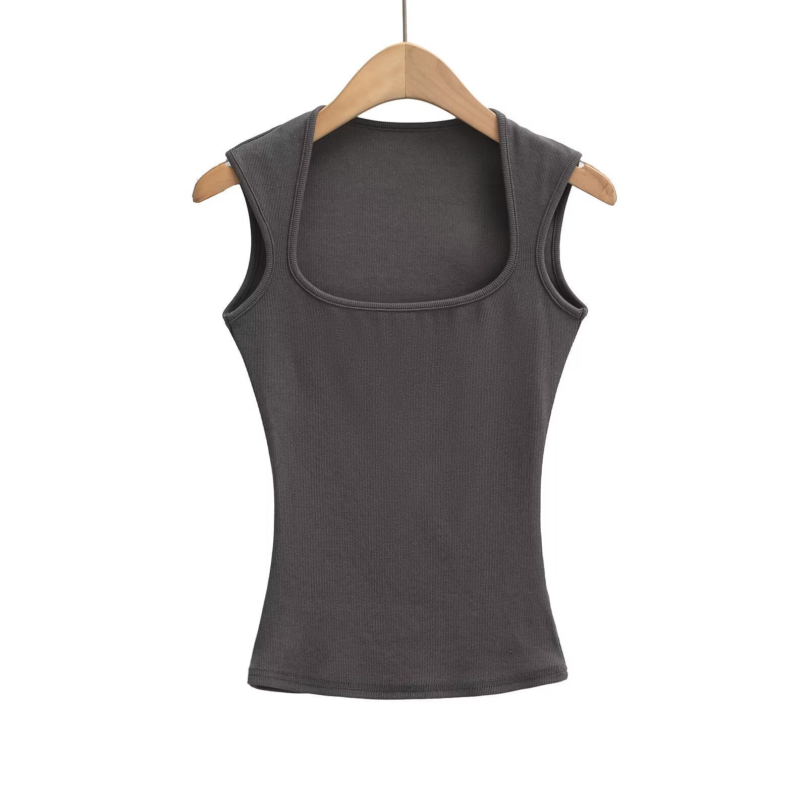 Damen-Sleeveless-Top aus weichem, dehnbarem Material, Größe