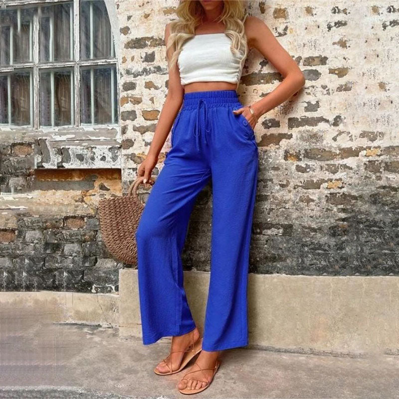 Valenzora | Colorful, airy summer trousers for women with wide legs