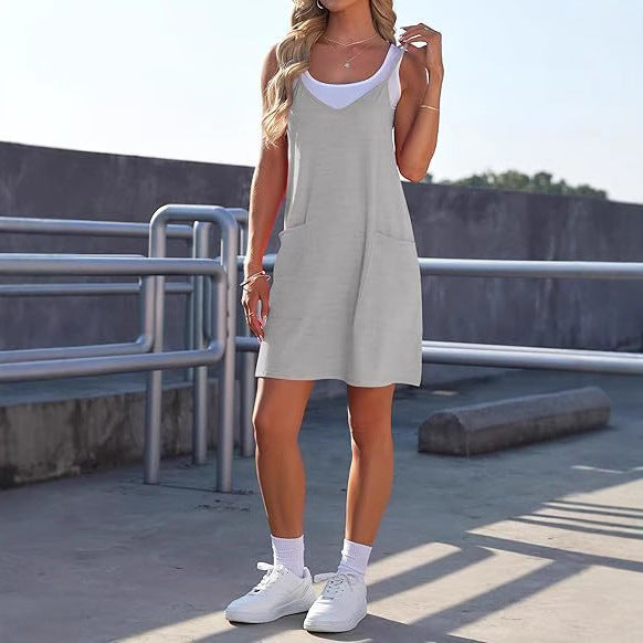 Damen Freizeitkleid mit praktischen Taschen und lockerem Schnitt Drune