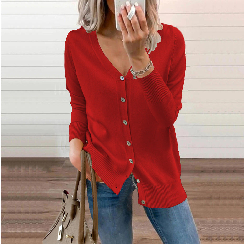 Valenzora | Button-up Knit Cardigan Sweater