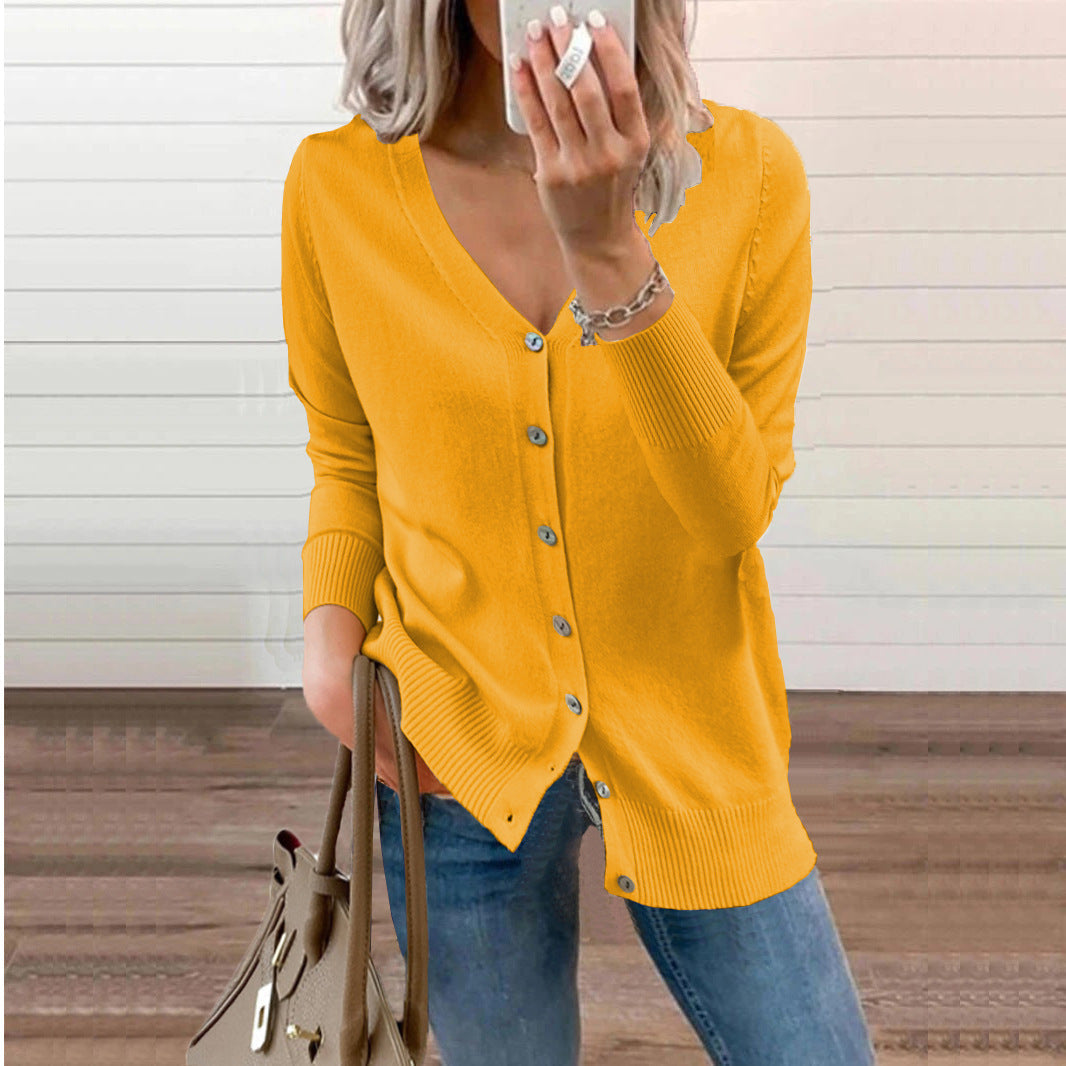 Valenzora | Button-up Knit Cardigan Sweater