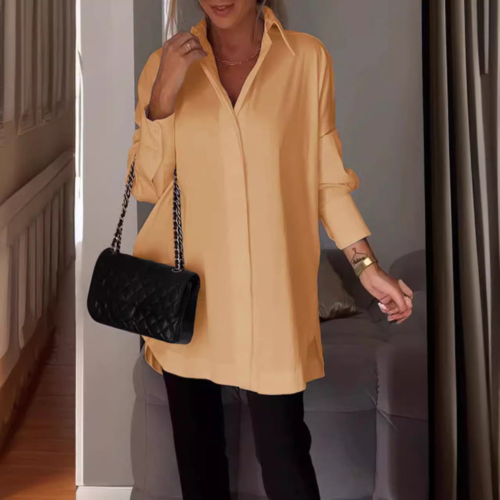 Valenzora | Simple long-sleeved pullover shirt