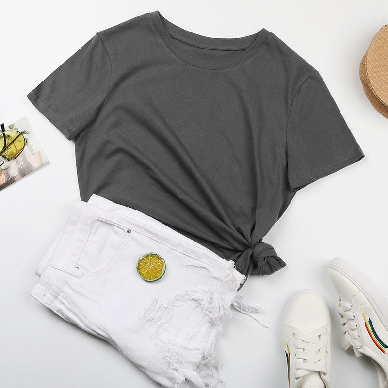 Damen-Basic-T-Shirt mit entspannter Passform und hochwertiger Baumwolle, Größe [Größe fehlt]