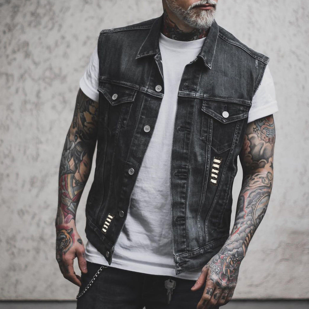 Valenzora | Motorcycle denim vest