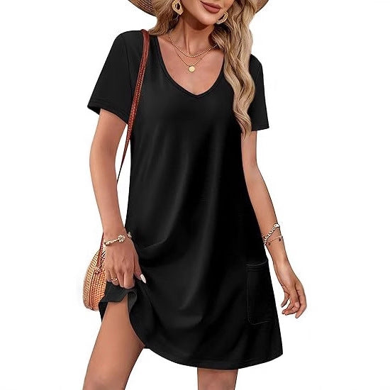 Women's Short Sleeve Casual Dress Size