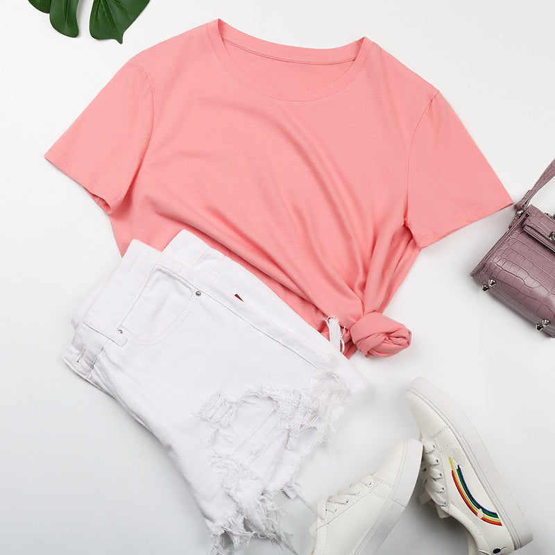 Damen-Basic-T-Shirt mit entspannter Passform und hochwertiger Baumwolle, Größe [Größe fehlt]
