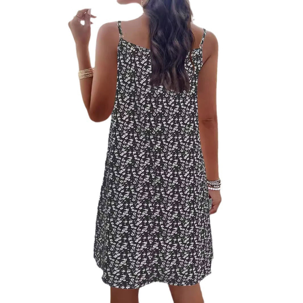 Damen-Sommerkleid aus atmungsaktiver Baumwolle mit Blumenmuster, Größe [Größe fehlt]