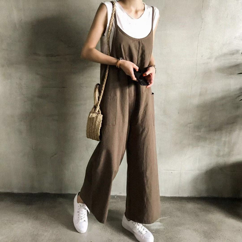 Latzhose für Damen im Freizeit-Stil mit verstellbaren Trägern und hohem Tragekomfort, Größe [Größe fehlt]