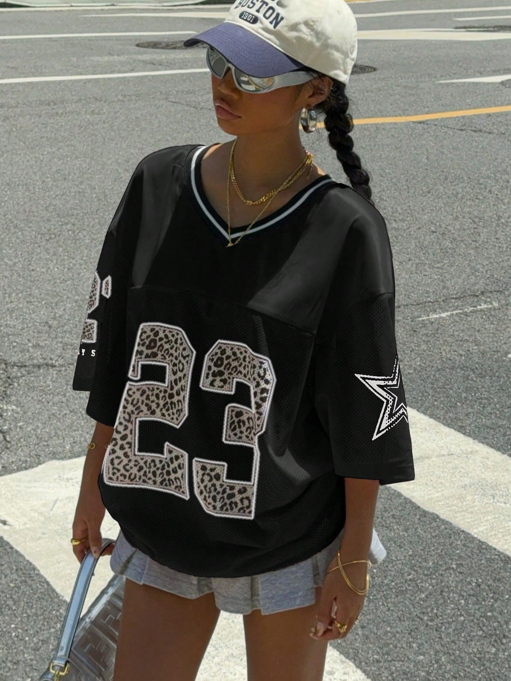 Valenzora | Jersey Shirt with Animal Print Sporty, Trendy & Streetstyle Ready