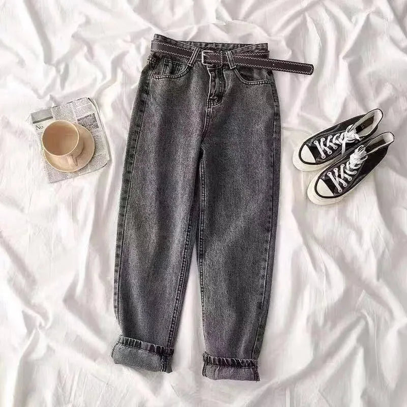 Valenzora | Women's high-waisted jeans straight