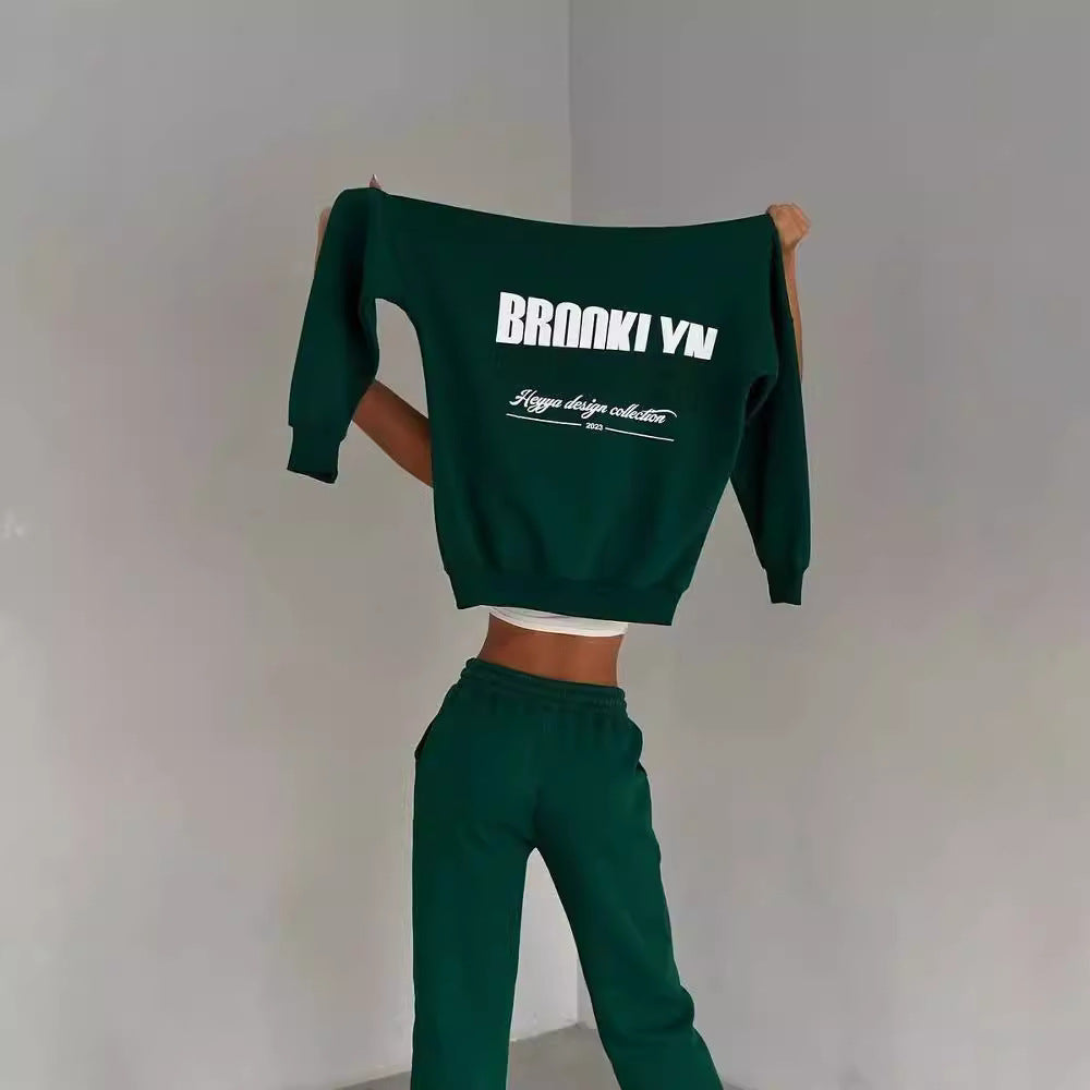 Damen Freizeit-Fleece-Hoodie- und Jogginghosen-Set mit praktischem Kordelzug und hochwertigem Baumwollmischgewebe, Größe [Größe fehlt]