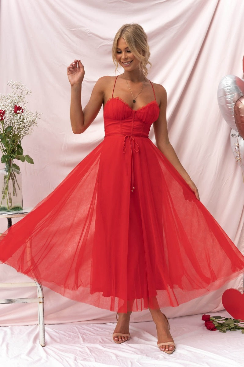 Valenzora | Frühling Sommer Sexy Sling Freizeitkleid Urlaub Mehrfarbige Damenbekleidung Kleid