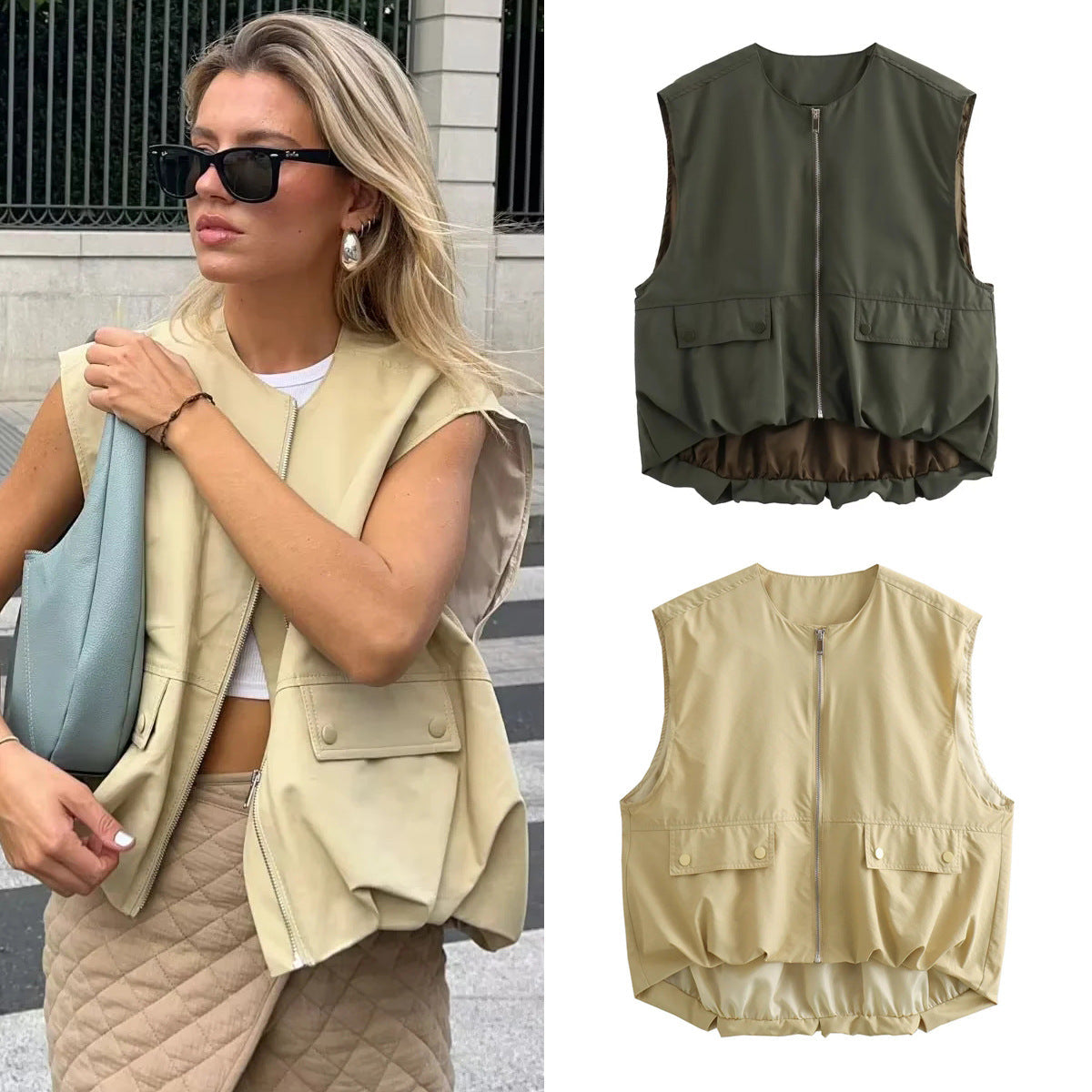 ValenzoraMODE | Relaxed Casual Cardigan Vest Tank Top