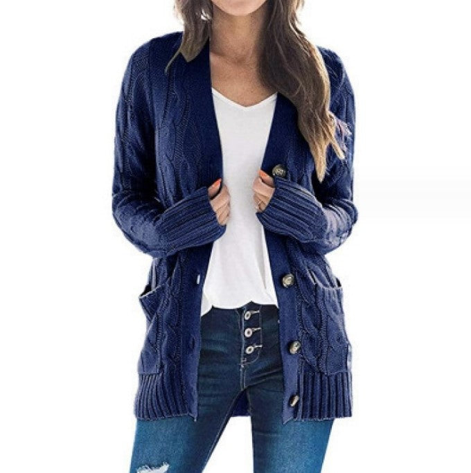 Valenzora | Stylish Plus-Size Mid-Length Cardigan Sweater