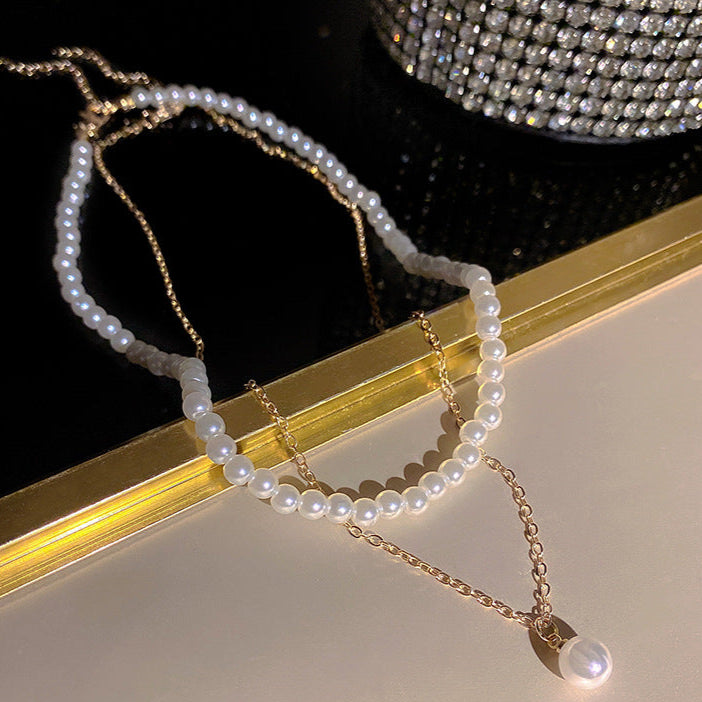 Valenzora | Paradise Pearl Set Necklace with Elegant Shine for Women