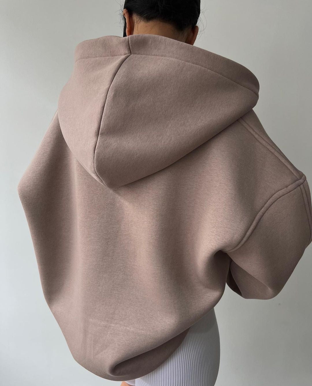 Oversized Hoodie für Damen mit Kängurutasche und bequemer Passform, Größe S