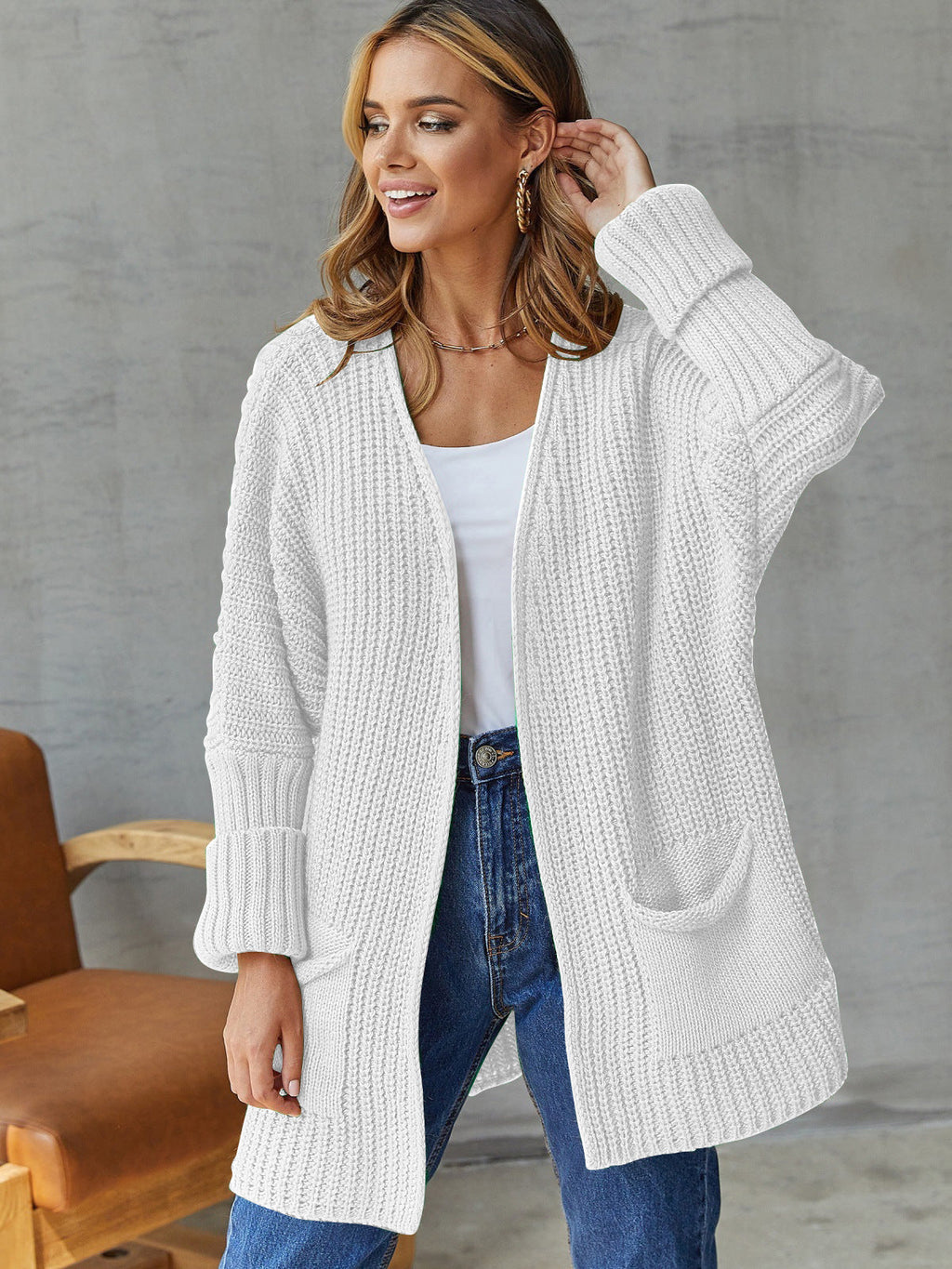 Valenzora | Oversized Knit Cardigan For Comfortable Styles