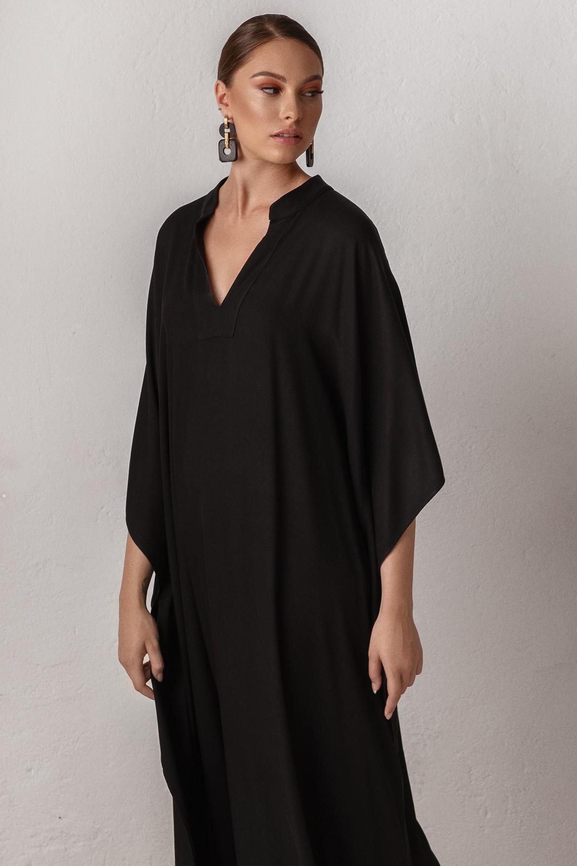 Women's Kaftan with Casual Cut and Elegant V-Neck Drune