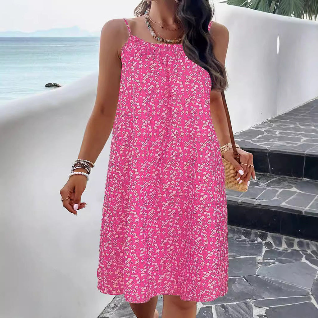 Damen-Sommerkleid aus atmungsaktiver Baumwolle mit Blumenmuster, Größe [Größe fehlt]