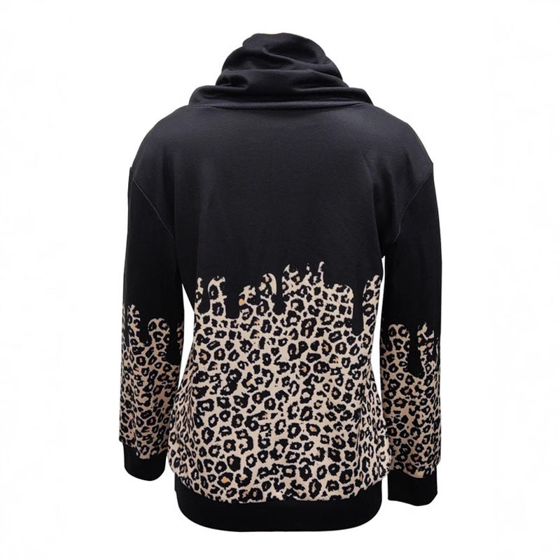 Damen-Hoodie mit trendigem Animal-Print und lässiger Passform, Größe