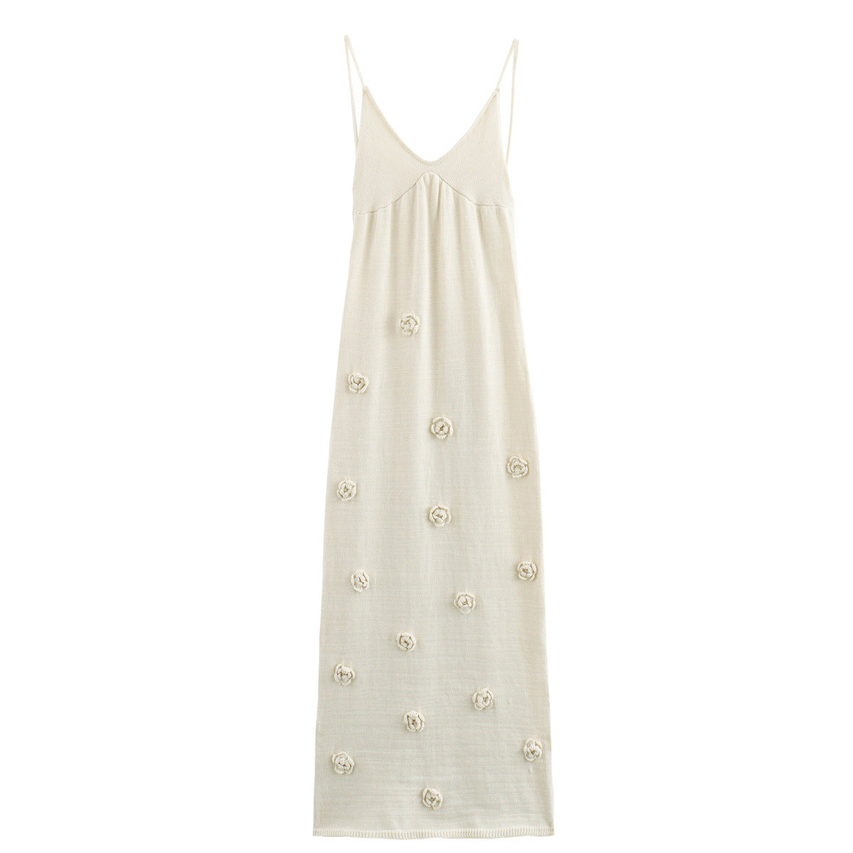Damen-Abendkleid mit dekorativen Blumenapplikationen, Größe S