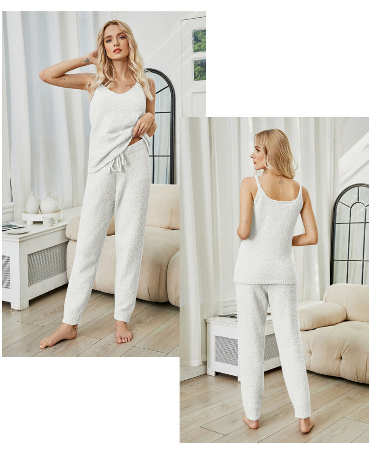 Valenzora | Fleece knit top pajama set