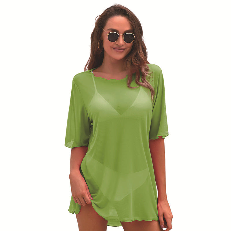 Damen-Strandkleid mit lockerer Passform, Größe