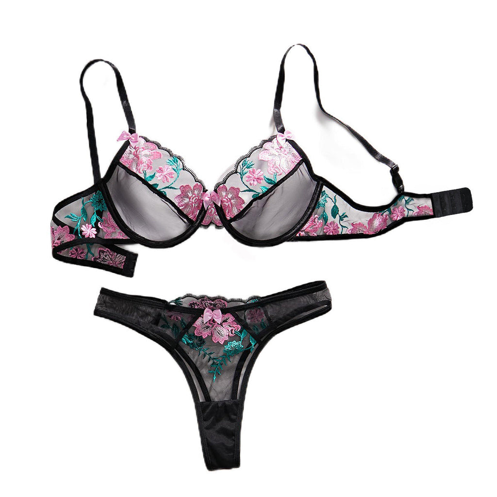 Valenzora underwear two-piece set with contrasting colors