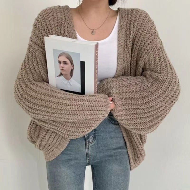 Valenzora | Offener grob gestrickter Cardigan für Damen