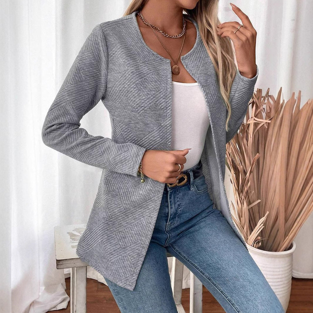 Women's slim-fit cardigan – Minimalist & elegant commuter style