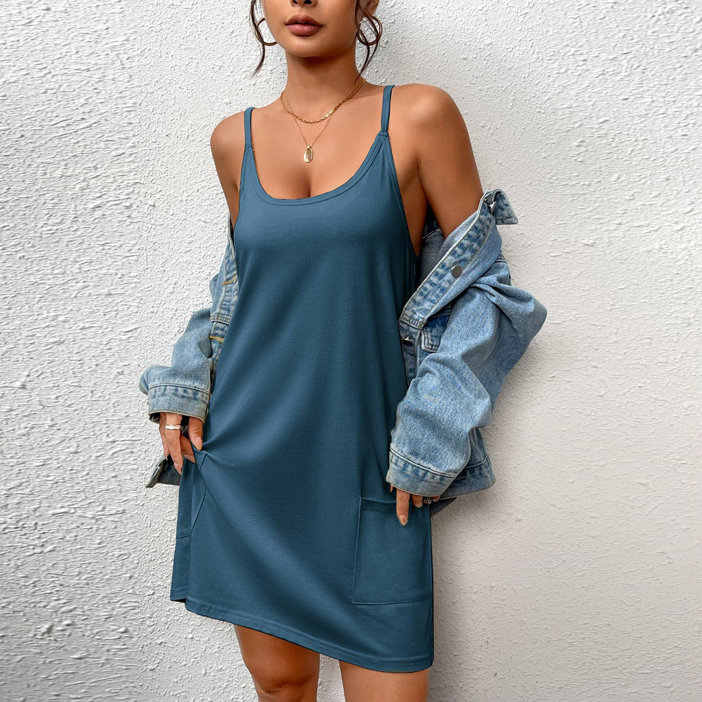 Damen Freizeitkleid mit praktischen Taschen Drune