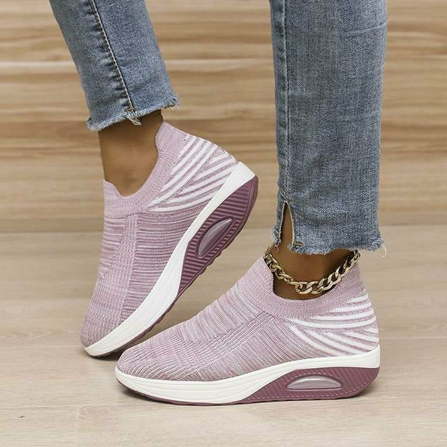 Valenzora | Casual Striped Sneakers