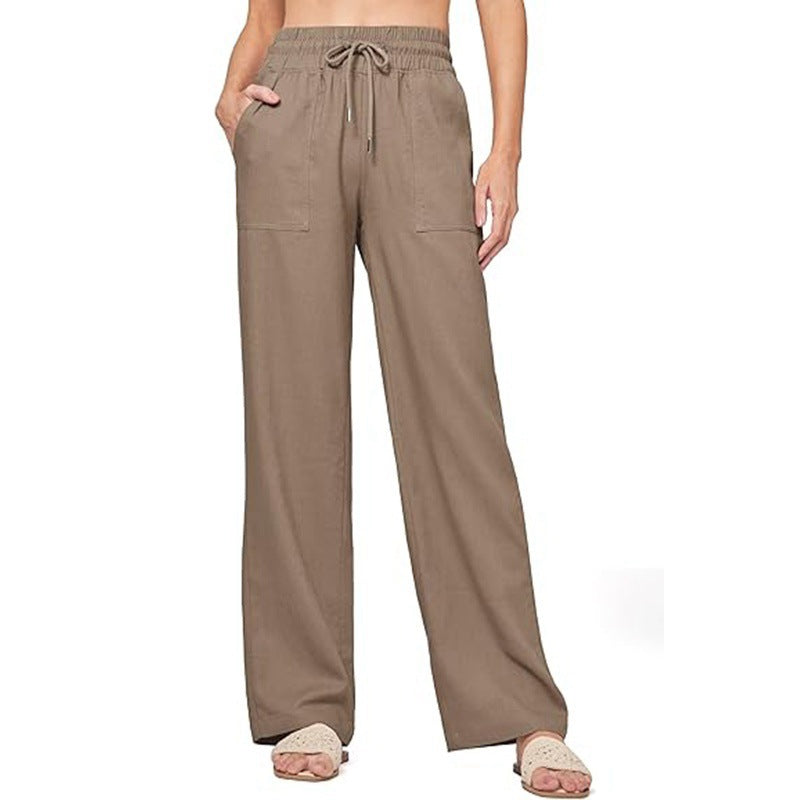 Women's Comfortable Wide Summer Trousers Size