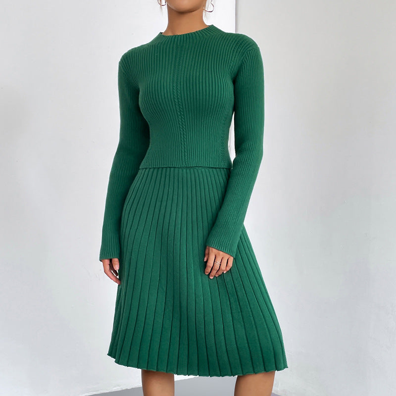 Valenzora | A-Linien-Rock Strickpullover-Set