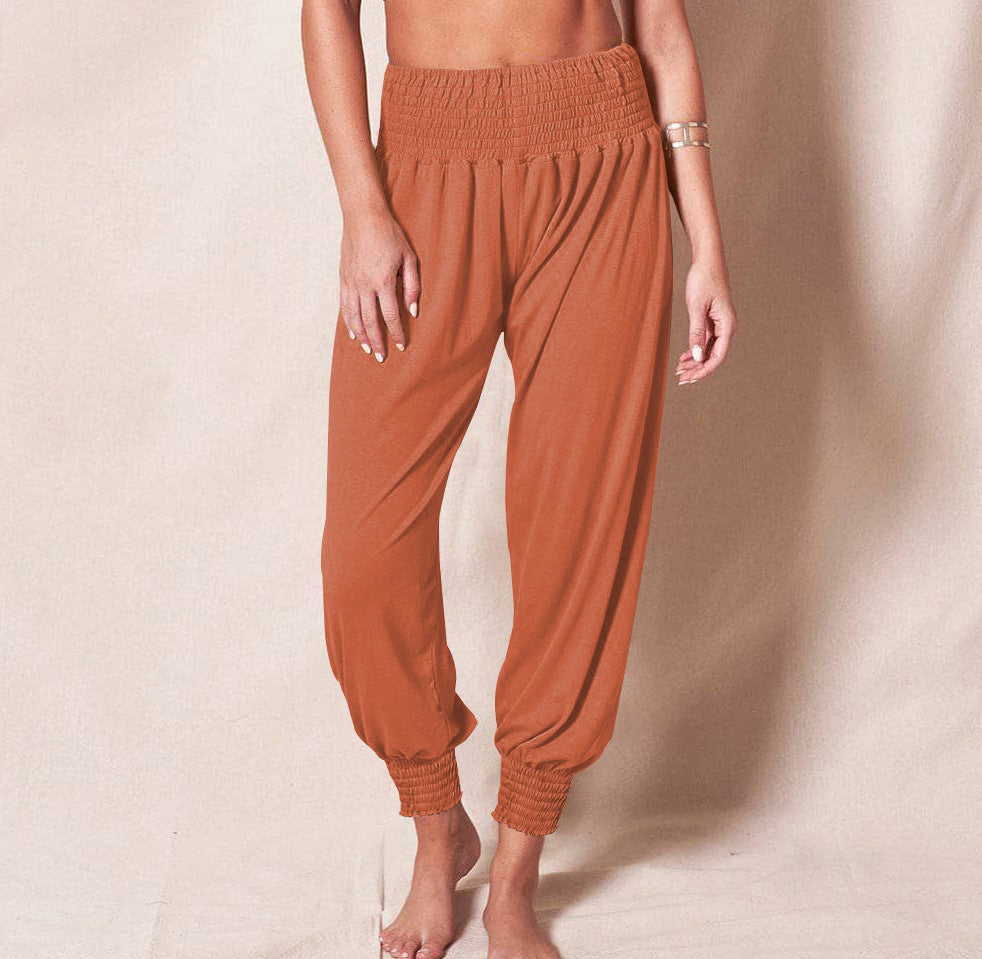 Luftige Sommerhose für Damen mit Gummibund, Größe