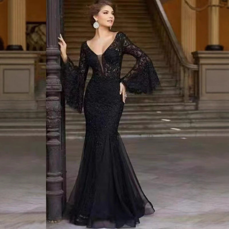 Valenzora | Vintage Party Langes Meerjungfrauen-Rockkleid