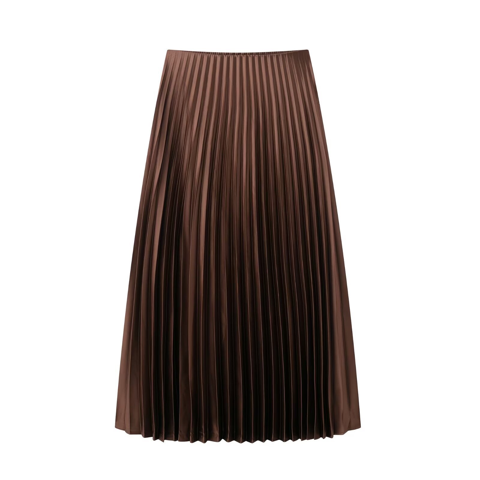 ValenzoraMODE | Plissierter Midirock aus Satin mit Sommer-Feeling