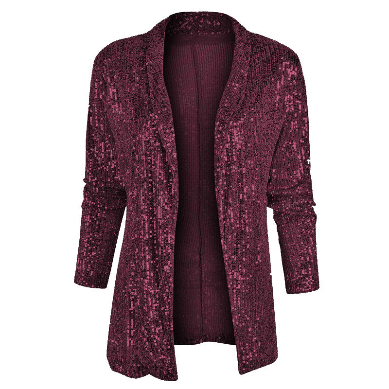 Women's Glamorous Sequin Blazer SIZE