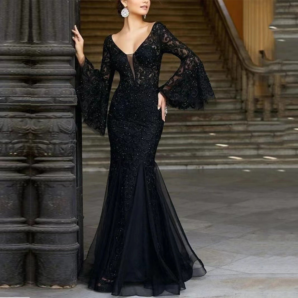 Valenzora | Vintage Party Long Mermaid Skirt Dress