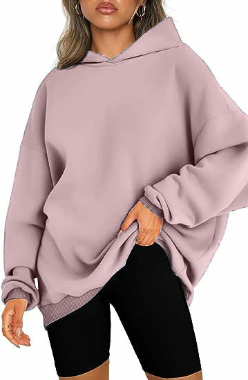 Women's oversized hoodie with side slits, size