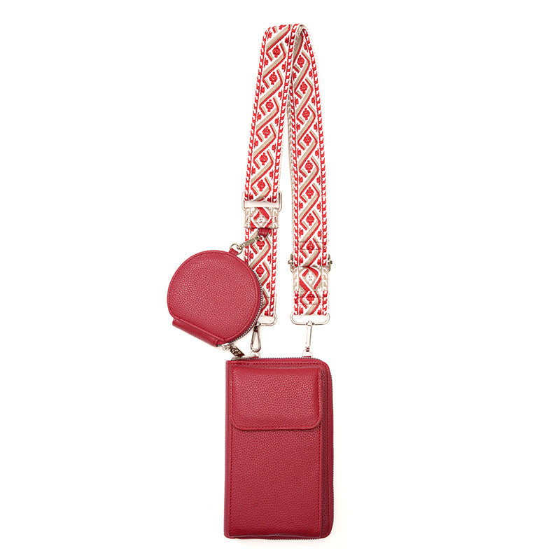 Valenzora shoulder bag with cell phone compartment