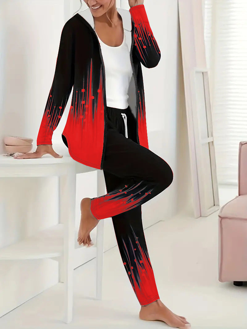 Women's tracksuit with unique gradient effects, size
