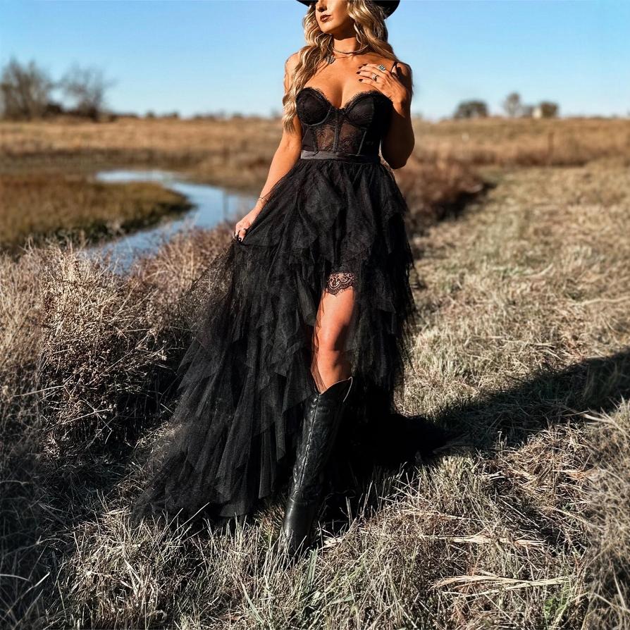 Valenzora | Durable Herringbone Mesh Lace Pure Desire Maxi Dress