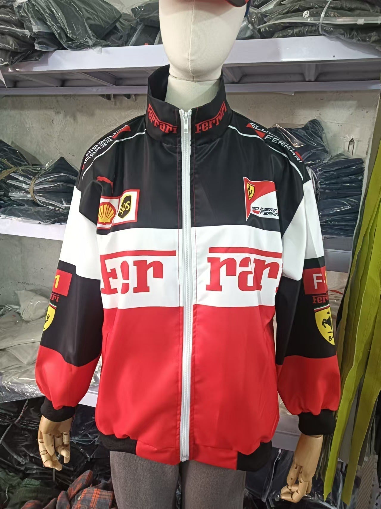 Valenzora | Langärmelige F1 Racing Bomberjacke mit Aufdruck